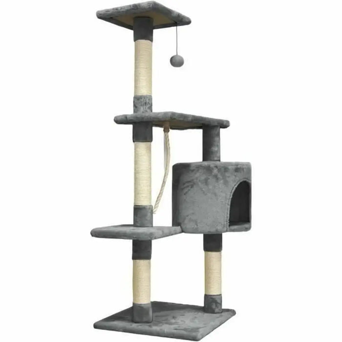 Scratching Post for Cats Paloma Dark Grey Polyester Plush Wood (1 Unit) - Домашни Животни<<<Дом