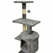Scratching Post for Cats Paloma Dark Grey Polyester Plush Wood (1 Unit) - Домашни Животни<<<Дом