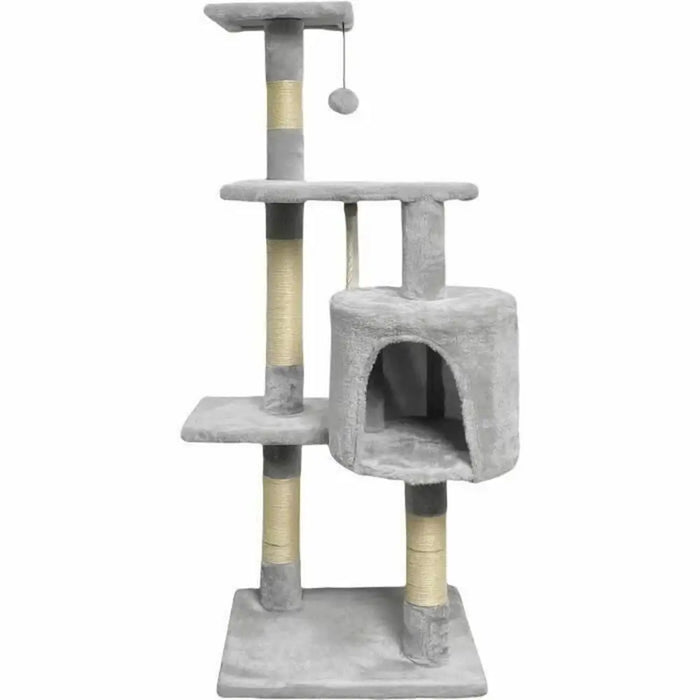 Scratching Post for Cats Paloma tree Grey Plush Wood Sisal (1 Unit) - Домашни Животни<<<Дом Градина<<<BigBuy&&&Здраве и