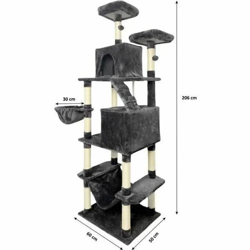 Scratching Post for Cats Taylor Dark Grey Plush - Домашни Животни<<<Дом Градина<<<BigBuy&&&Здраве и хигиена<<<Домашни