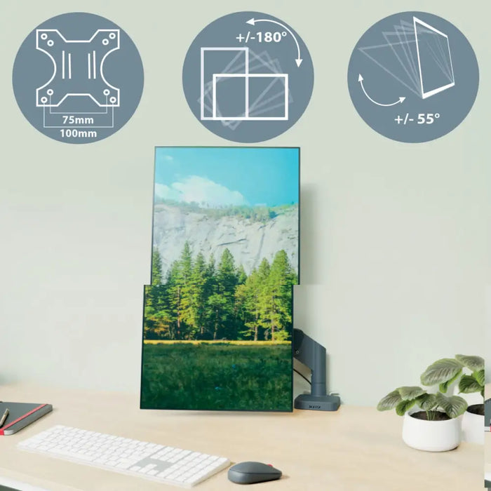 Screen Table Support Leitz Ergo Space Saving 17’’ 32’’ - Монтиране на екрани<<<Електроника Периферни и резервни