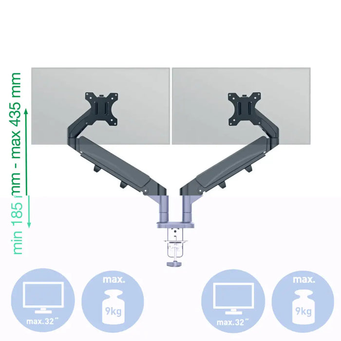 Screen Table Support Leitz Ergo Space Saving 17’’ 32’’ - Монтиране на екрани<<<Електроника Периферни и резервни