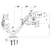Screen Table Support MacLean MC-861N 27’’ 13’’ - Монтиране на екрани<<<Електроника Периферни и резервни