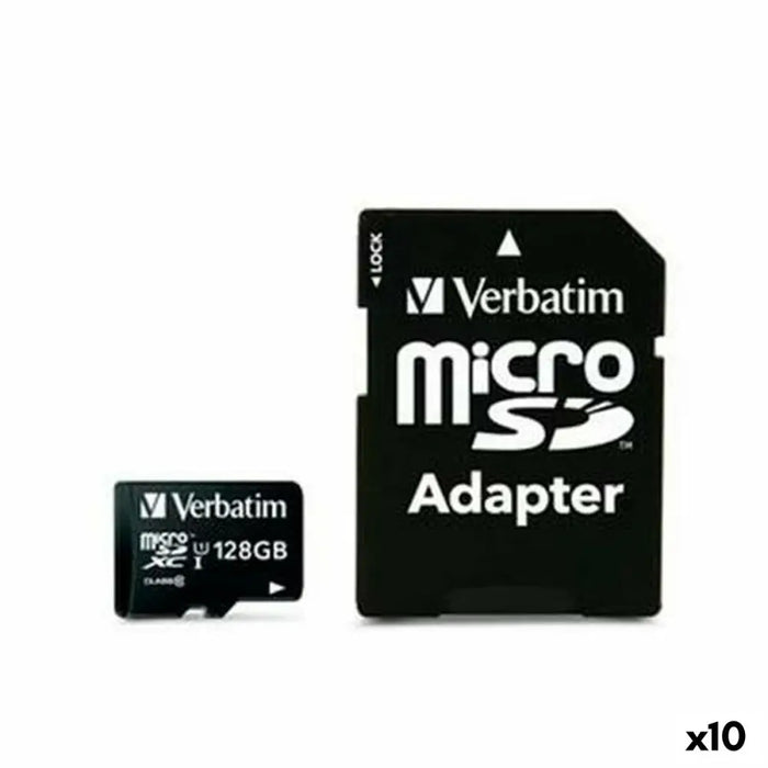 SDHC Memory Card Verbatim 128 GB (10 Units) - Компютър Мрежи и компоненти<<<Компютри| Електроника<<<BigBuy&&&Карти с