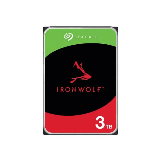 SEAGATE NAS HDD 3TB IronWolf 5400rpm 6Gb/s SATA 256MB cache 3.5inch 24x7 CMR for NAS and RAID rackmount systems BLK