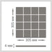 SELF-ADHESIVE ALUMINUM PANEL A01/AD 30.5X30.5 CM - Таванни панели<<<Стенни и таванни панели<<<Подови и стенни