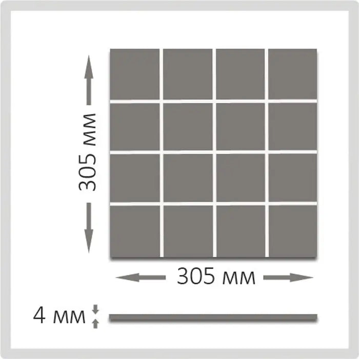 SELF-ADHESIVE ALUMINUM PANEL A02/AD 30.5X30.5 CM - Таванни панели<<<Стенни и таванни панели<<<Подови и стенни