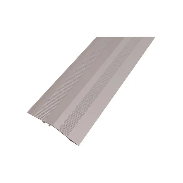 SELF-ADHESIVE DENIVELING TRANSITION STRIP DOELLKEN 58 MM. SILVER 2.7 M. - Лайстни<<<Паркет и елементи за