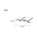 SELF-ADHESIVE DENIVELING TRANSITION STRIP DOELLKEN 58 MM. SILVER 2.7 M. - Лайстни<<<Паркет и елементи за