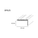 SELF-ADHESIVE L-SHAPED TRANSITION SLAB DOELLKEN 25 MM. SHAMANSKO 0.90 M. - Лайстни<<<Паркет и елементи за