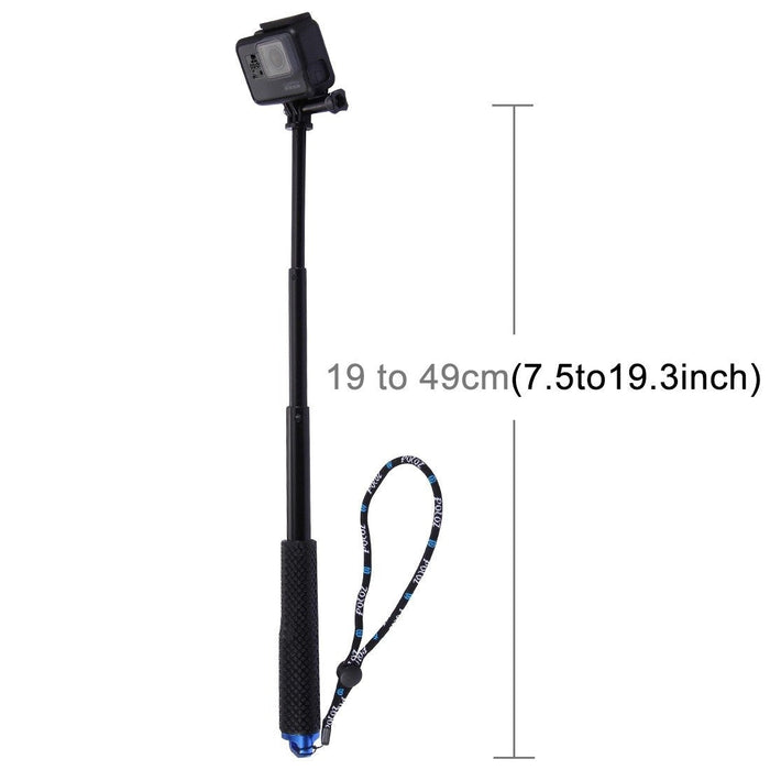 Selfie Stick Puluz for sports cameras (DJI GoPro Insta360)(black) - Booms and selfie sticks<<<Mounts<<<Tripods<<<Selfie