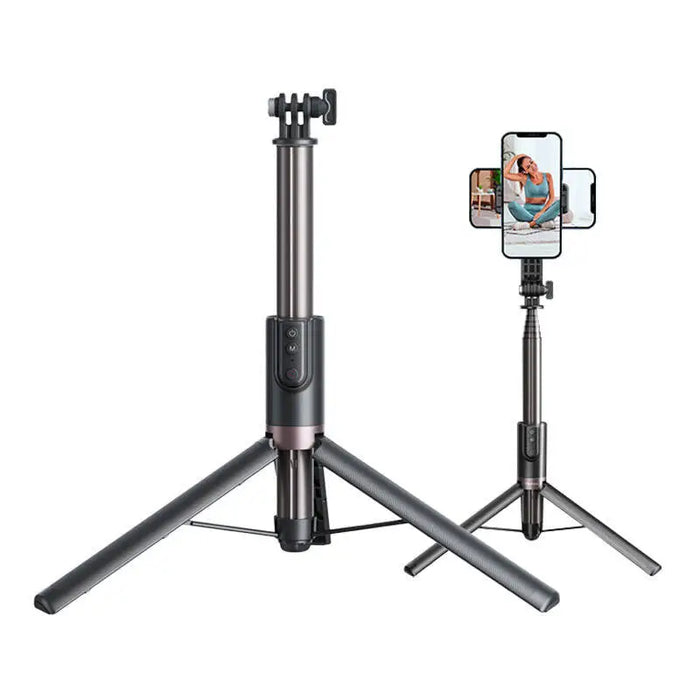 Selfie-stick TELESIN with tripod and remote control for GoPro / phones (130 cm) - Booms and selfie