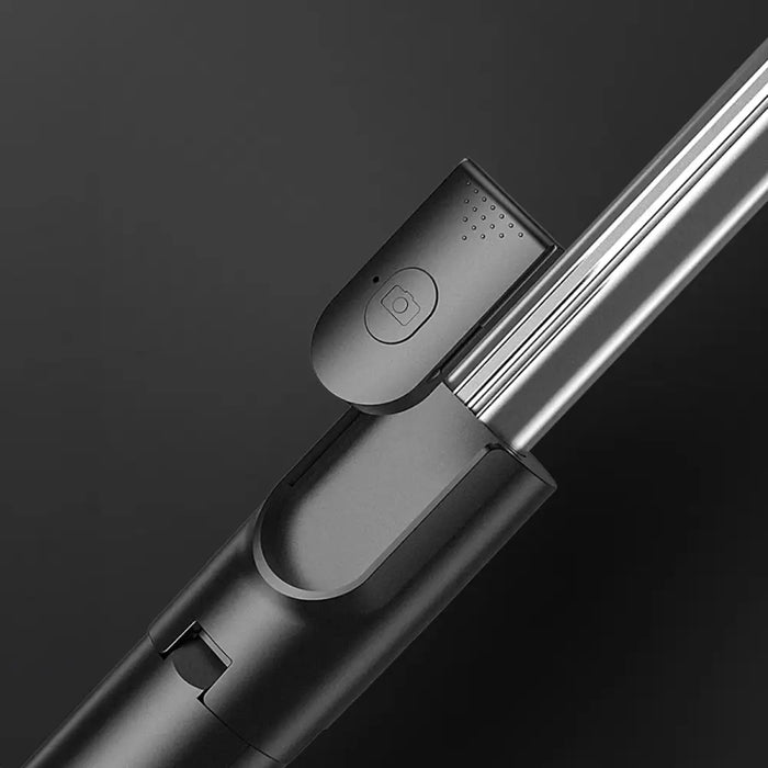 Selfie stick WHS1Y telescopic tripod 1m with phone holder - black - Photo accessories<<<HurtelXML