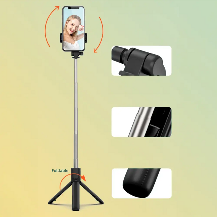 Selfie stick WRY1S telescopic tripod 0.7m for phone - black - Photo accessories<<<HurtelXML