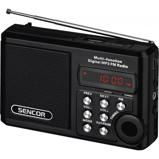 Sencor SRD215 B radio with USB/MP3 - Радиокасетофони<<<Телевизори Аудио и видео<<<TechMart