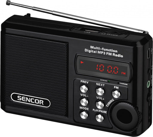 Sencor SRD215 B radio with USB/MP3 - Радиокасетофони<<<Телевизори Аудио и видео<<<TechMart