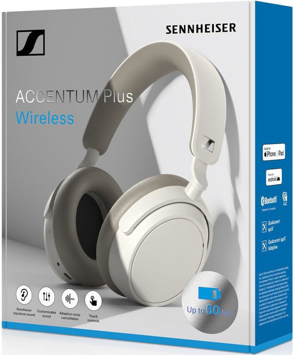 Sennheiser Accentum Plus Wireless On-Ear Headphones White EU