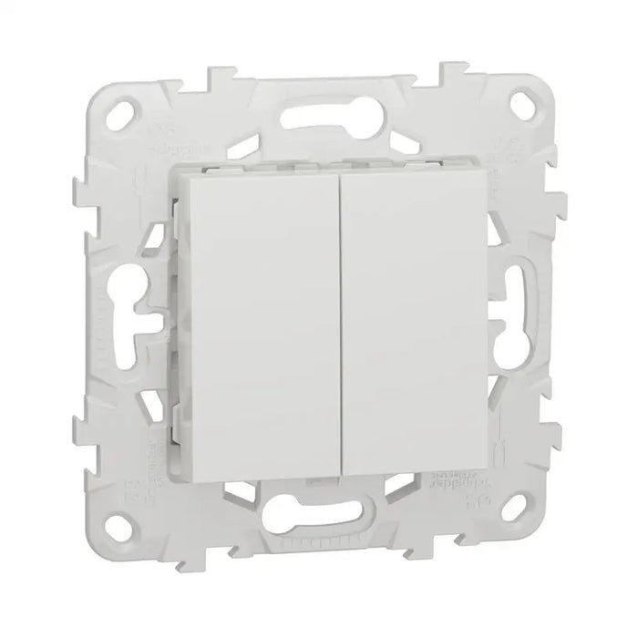 SERIAL WHITE SCHNEIDER UNICA KEY (NU521118) - Ключове и контакти<<<Електроматериали<<<Praktiker&&&Ключове и