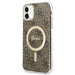 Set Guess GUBPN61H4EACSW Case + Charger iPhone 11 6.1’’ brown/brown hard case 4G Print MagSafe - Cell phone cases