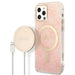 Set Guess GUBPP12MH4EACSP Case+ Charger iPhone 12/12 Pro pink/pink hard case 4G Print MagSafe - Cell phone cases