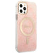 Set Guess GUBPP12MH4EACSP Case+ Charger iPhone 12/12 Pro pink/pink hard case 4G Print MagSafe - Cell phone cases
