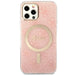 Set Guess GUBPP12MH4EACSP Case+ Charger iPhone 12/12 Pro pink/pink hard case 4G Print MagSafe - Cell phone cases
