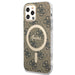 Set Guess GUBPP12MH4EACSW Case+ Charger iPhone 12/12 Pro brown/brown hard case 4G Print MagSafe - Cell phone cases