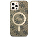 Set Guess GUBPP12MH4EACSW Case+ Charger iPhone 12/12 Pro brown/brown hard case 4G Print MagSafe - Cell phone cases