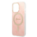 Set Guess GUBPP13LH4EACSP Case+ Charger iPhone 13 Pro pink/pink hard case 4G Print MagSafe - Cell phone cases