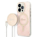 Set Guess GUBPP14LH4EACSP Case+ Charger iPhone 14 Pro 6.1’’ pink/pink hard case 4G Print MagSafe - Cell phone cases