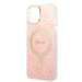 Set Guess GUBPP14MH4EACSP Case+ Charger iPhone 14 Plus 6.7’’ pink/pink hard case 4G Print MagSafe - Cell phone cases