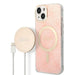 Set Guess GUBPP14MH4EACSP Case+ Charger iPhone 14 Plus 6.7’’ pink/pink hard case 4G Print MagSafe - Cell phone cases