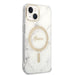 Set Guess GUBPP14MHMEACSH Case+ Charger iPhone 14 Plus 6.7’’ white/white hard case Marble MagSafe - Cell phone cases