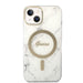 Set Guess GUBPP14MHMEACSH Case+ Charger iPhone 14 Plus 6.7’’ white/white hard case Marble MagSafe - Cell phone cases