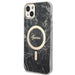 Set Guess GUBPP14MHMEACSK Case+ Charger iPhone 14 Plus 6.7’’ black/black hard case Marble MagSafe - Cell phone cases
