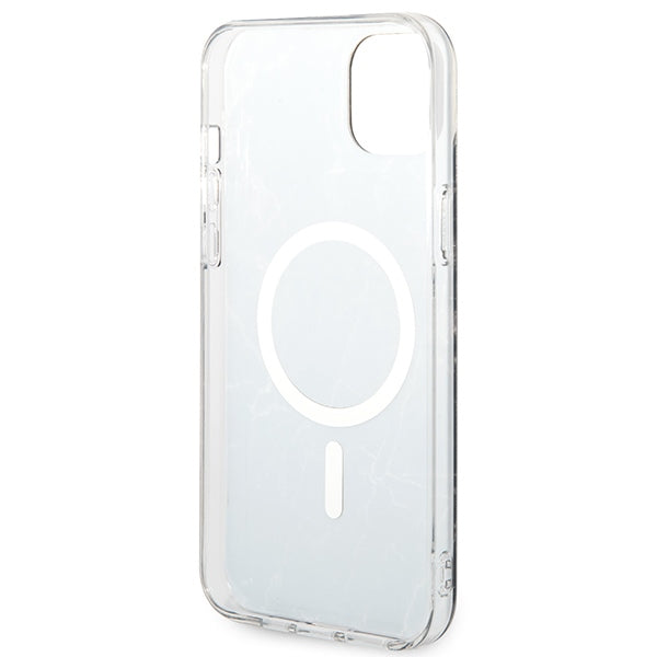 Set Guess GUBPP14MHMEACSK Case+ Charger iPhone 14 Plus 6.7’’ black/black hard case Marble MagSafe - Cell phone cases