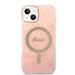 Set Guess GUBPP14SH4EACSP Case+ Charger iPhone 14 6.1’’ pink/pink hard case 4G Print MagSafe - Cell phone cases