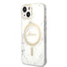 Set Guess GUBPP14SHMEACSH Case+ Charger iPhone 14 6.1’’ white/white hard case Marble MagSafe - Cell phone cases