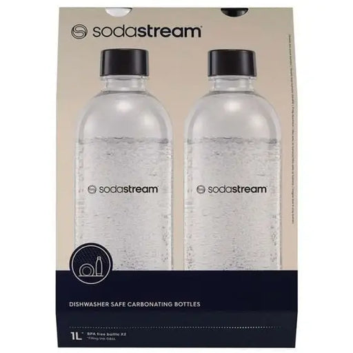 Set of 2 Sodastream Carbonating Bottles Plastic 1L White/Black - Пречистване на вода<<<Уреди за кухня<<<Малки
