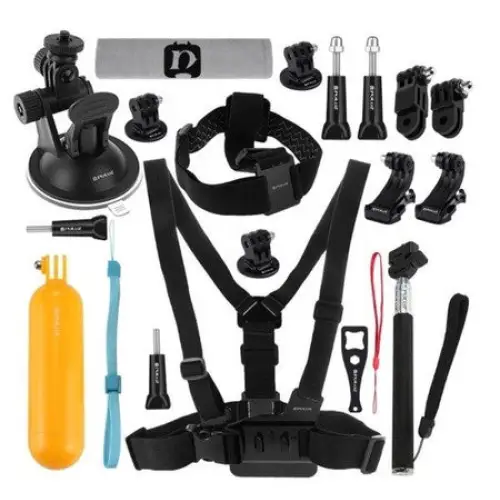 Set of 20 Puluz accessories for sports cameras (including Osmo Action 5 Pro Insta360 Ace Pro 2) PKT18 - Sets<<<Photo