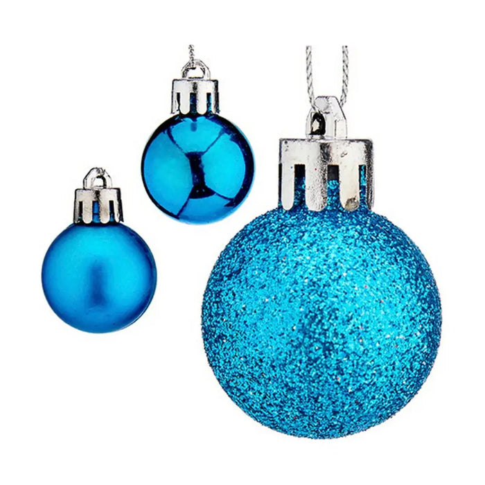Set of Christmas balls Krist+ Blue Plastic Ø 3 cm (12 Units) - Коледни украси<<<Декорация и Осветление<<<Дом