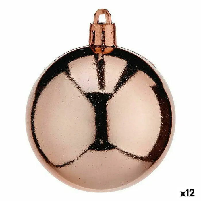 Set of Christmas balls Krist+ Copper Plastic (12 Units) - Декорация и Осветление<<<Дом Градина<<<BigBuy&&&Коледни