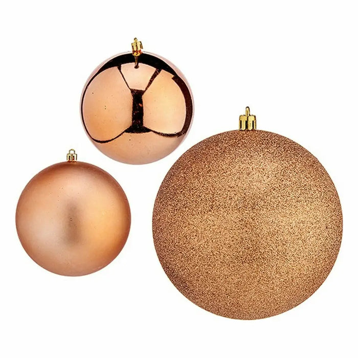 Set of Christmas balls Krist+ Copper Plastic (12 Units) - Декорация и Осветление<<<Дом Градина<<<BigBuy&&&Коледни