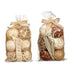 Set of Decorative Balls Gift Decor White Brown 22 x 40 x 9 cm (12 Units) - Декорация и Осветление<<<Дом