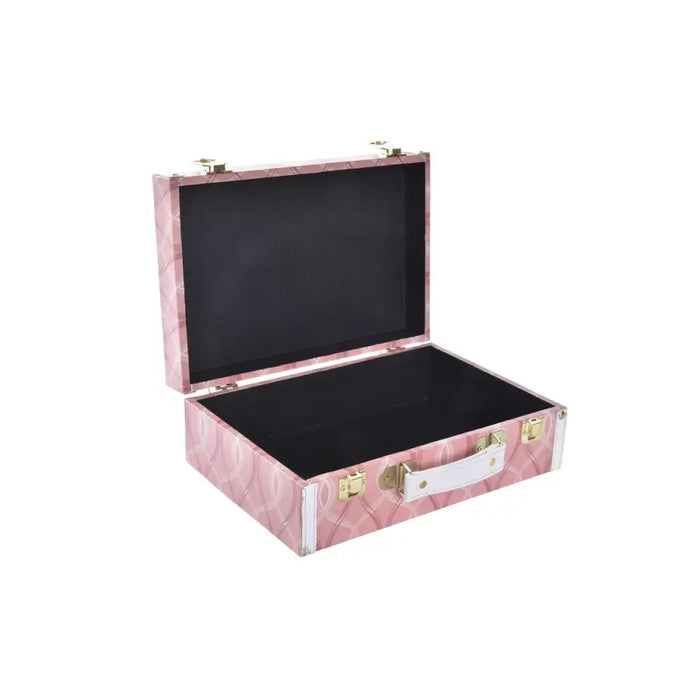 Set of decorative boxes DKD Home Decor Canvas Wood (40 x 31 x 15 cm) - Декорация и Осветление<<<Дом