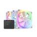 Set of fans NZXT F120 RGB White 3 pieces and NZXT RGB controller - Вентилатори<<<Компютърни