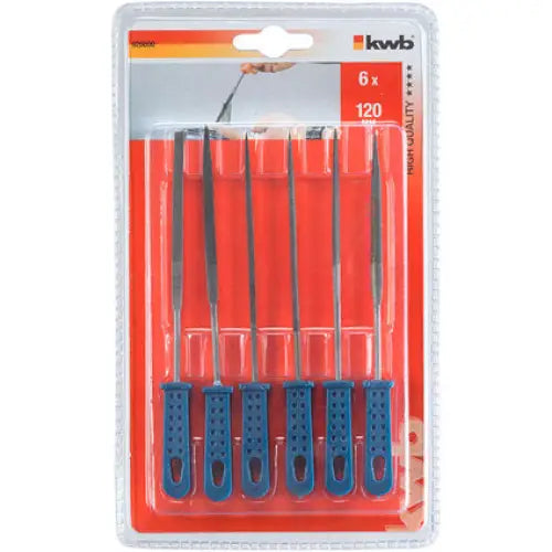 SET OF FILES 6 PCS. KWB - Шлифовачни материали<<<Ръчни инструменти<<<Инструменти и железария<<<Praktiker&&&Шлифовъчни