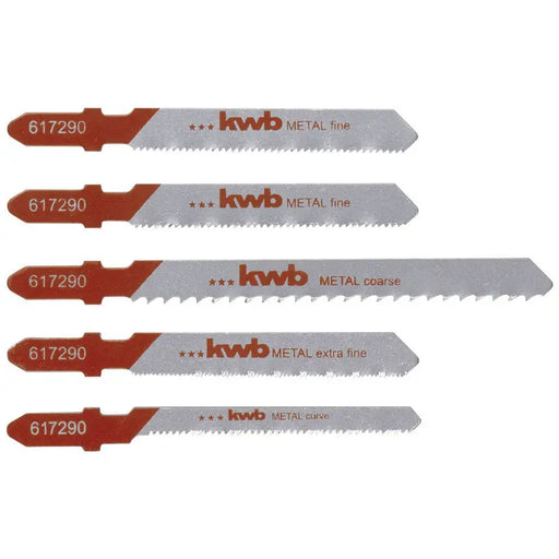 SET OF JIG SAW BLADES 5 PCS. KWB - Ножове за прободни триони<<<Консумативи за електроинструменти<<<Инструменти и