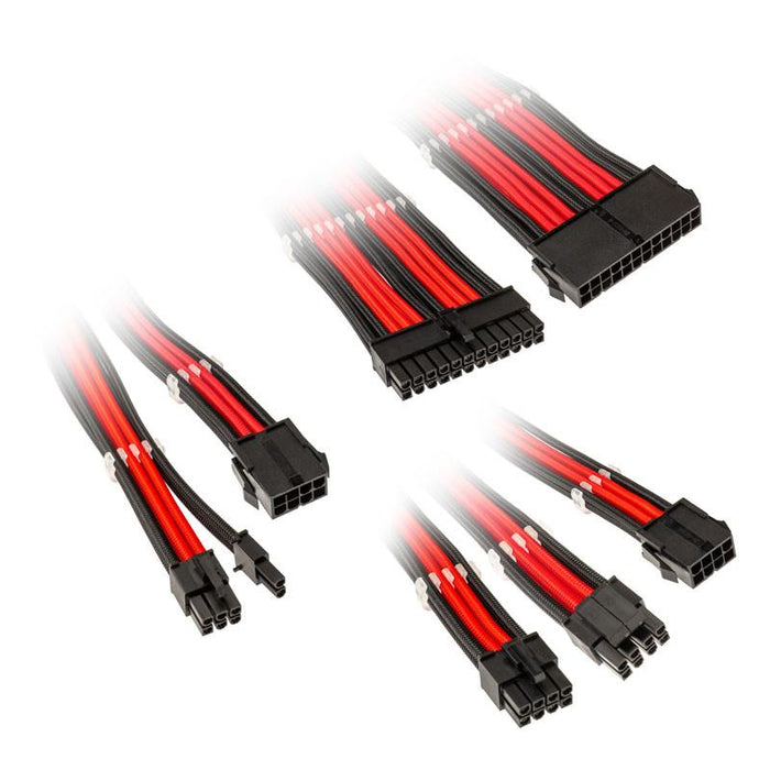 Set of Kolink Core braided cables Black/Red - Входно-изходни контролери<<<Компютърни компоненти<<<ValiAPI