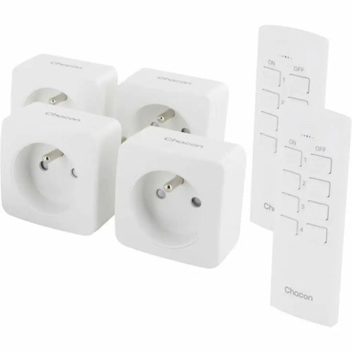 Set of plugs with remote control Chacon 6 Pieces - Сигурност Удома<<<Дом Градина<<<BigBuy&&&Смарт щепсели<<<Сигурност